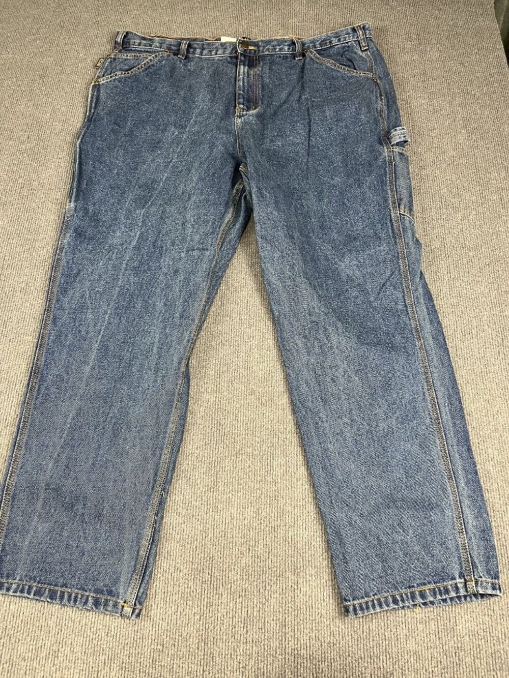 Gravel Gear Mens Blue Relaxed Fit Carpenter Jeans 44x32